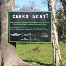 Information board of Cerro Acati